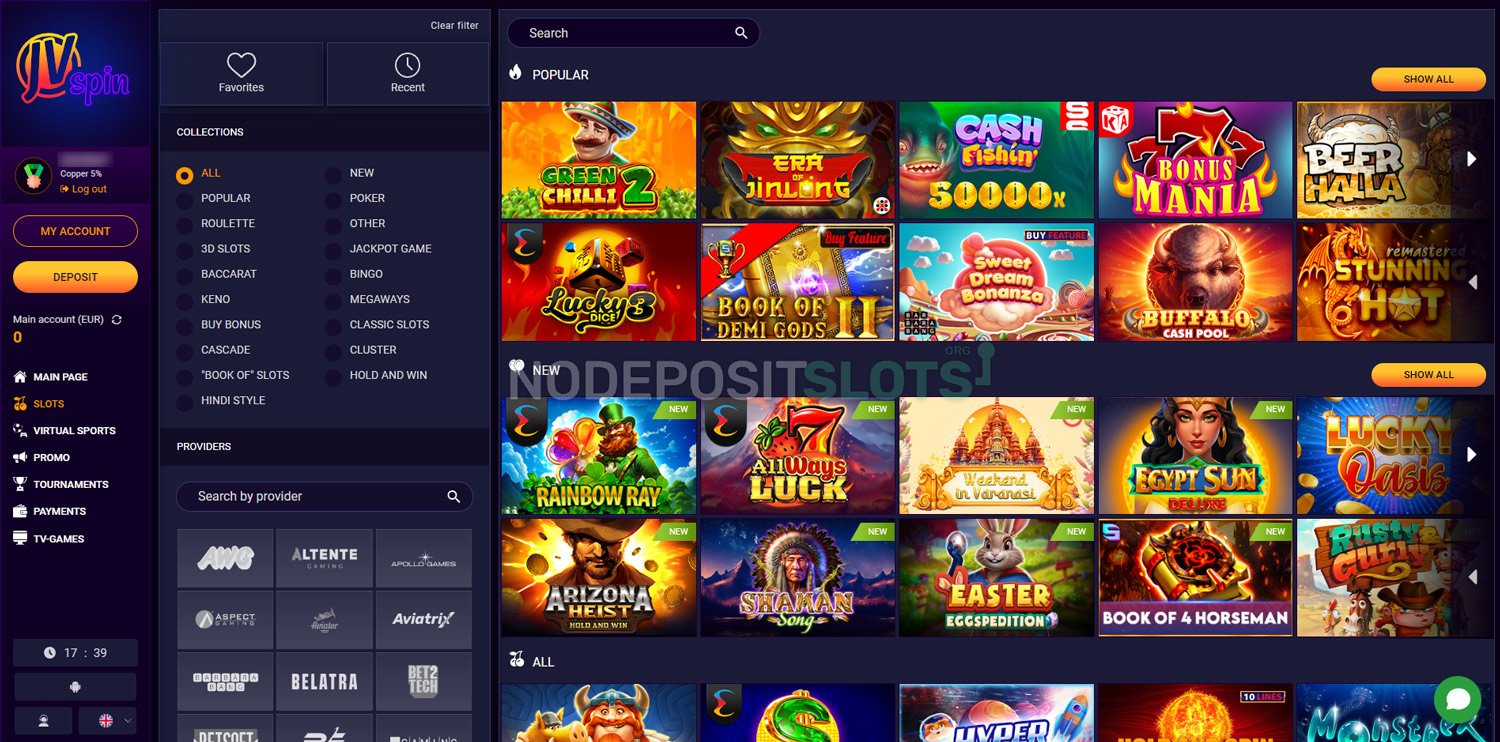 JVspin Casino Slots